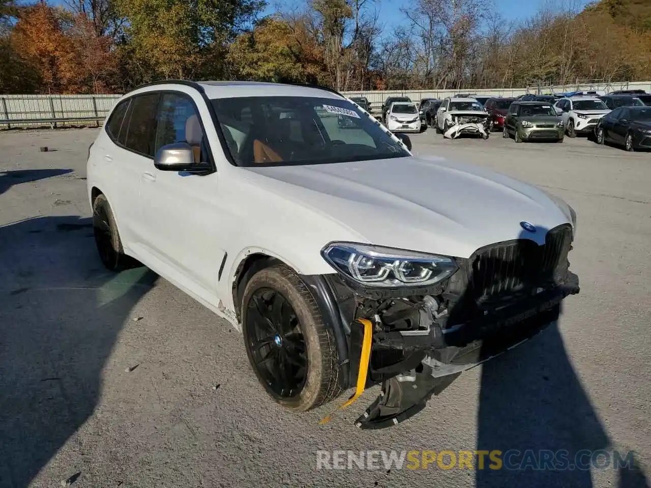 1 Photograph of a damaged car 5UXTY9C00M9E00729 BMW X3 2021