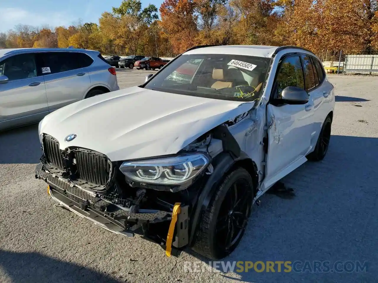 2 Photograph of a damaged car 5UXTY9C00M9E00729 BMW X3 2021