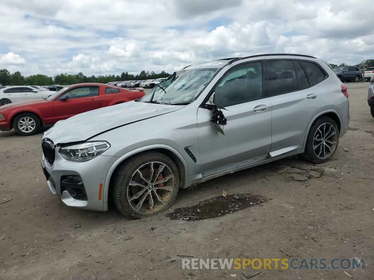 1 Photograph of a damaged car 5UXTY9C00M9H80428 BMW X3 2021