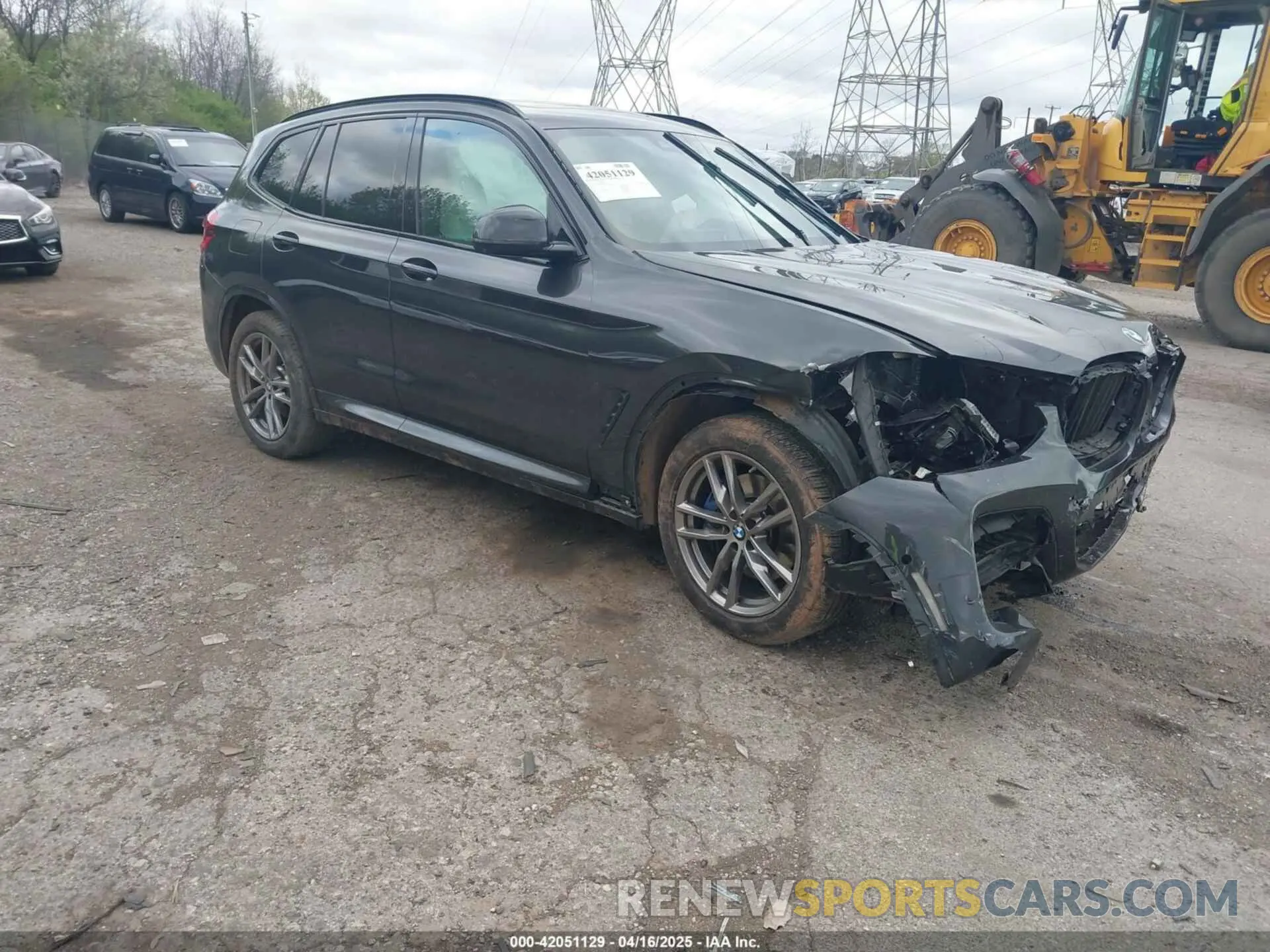 1 Photograph of a damaged car 5UXTY9C02M9H86750 BMW X3 2021