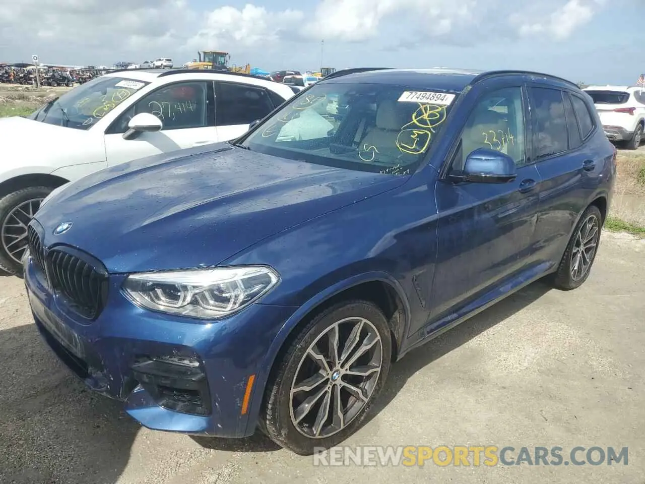 1 Photograph of a damaged car 5UXTY9C06M9G84478 BMW X3 2021