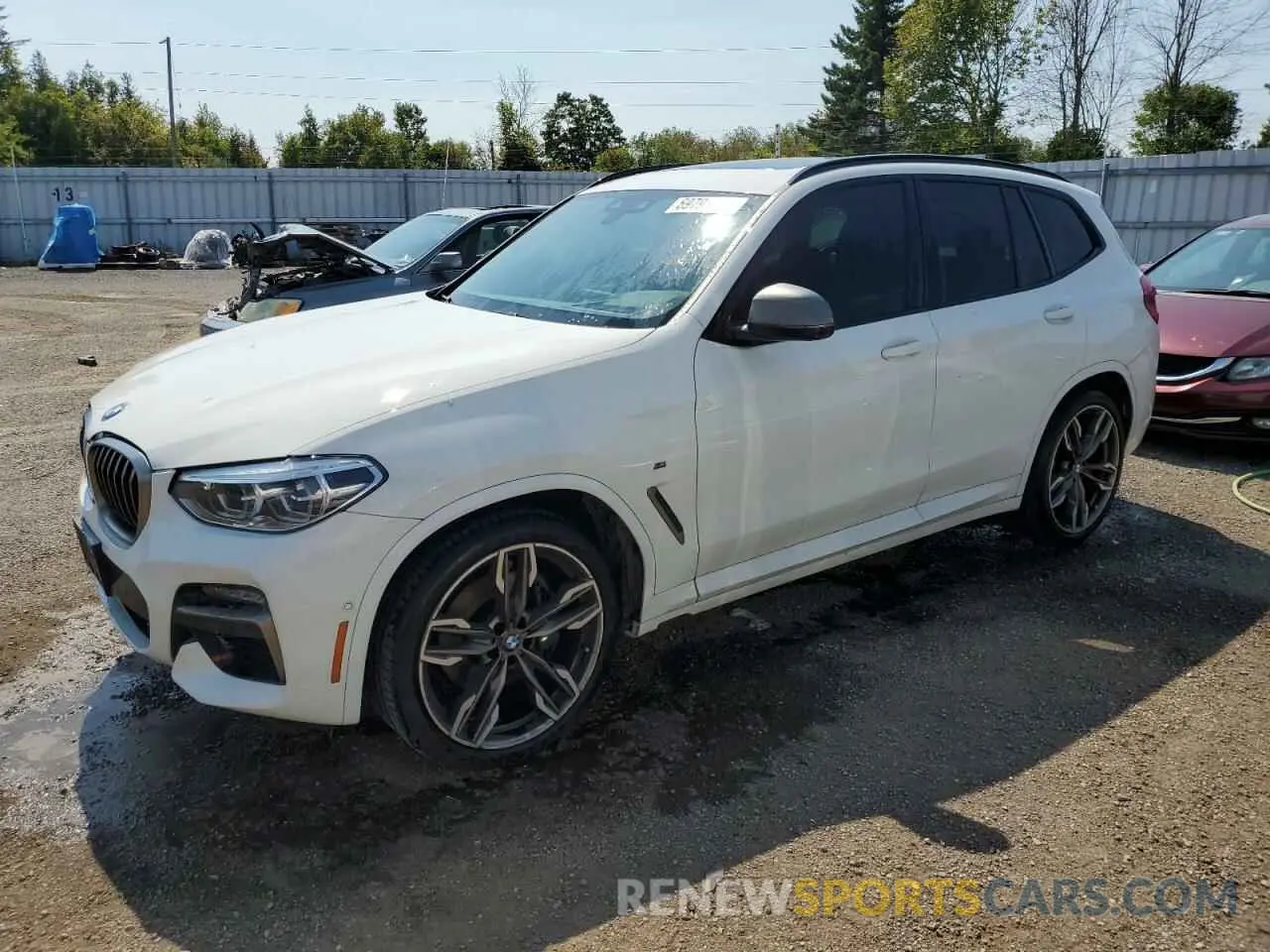 1 Photograph of a damaged car 5UXTY9C07M9E87478 BMW X3 2021