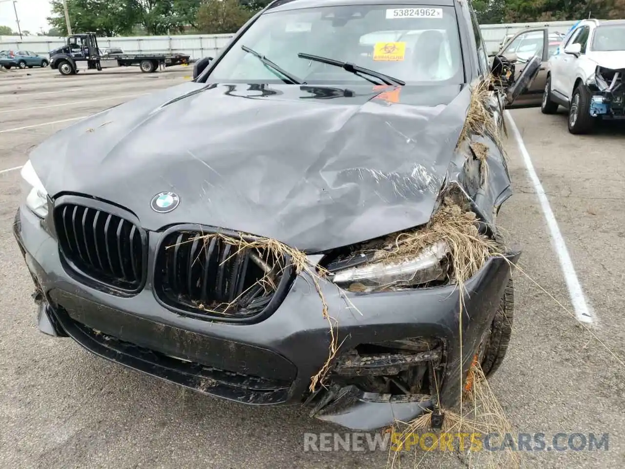 9 Photograph of a damaged car 5UXTY9C08M9G67603 BMW X3 2021