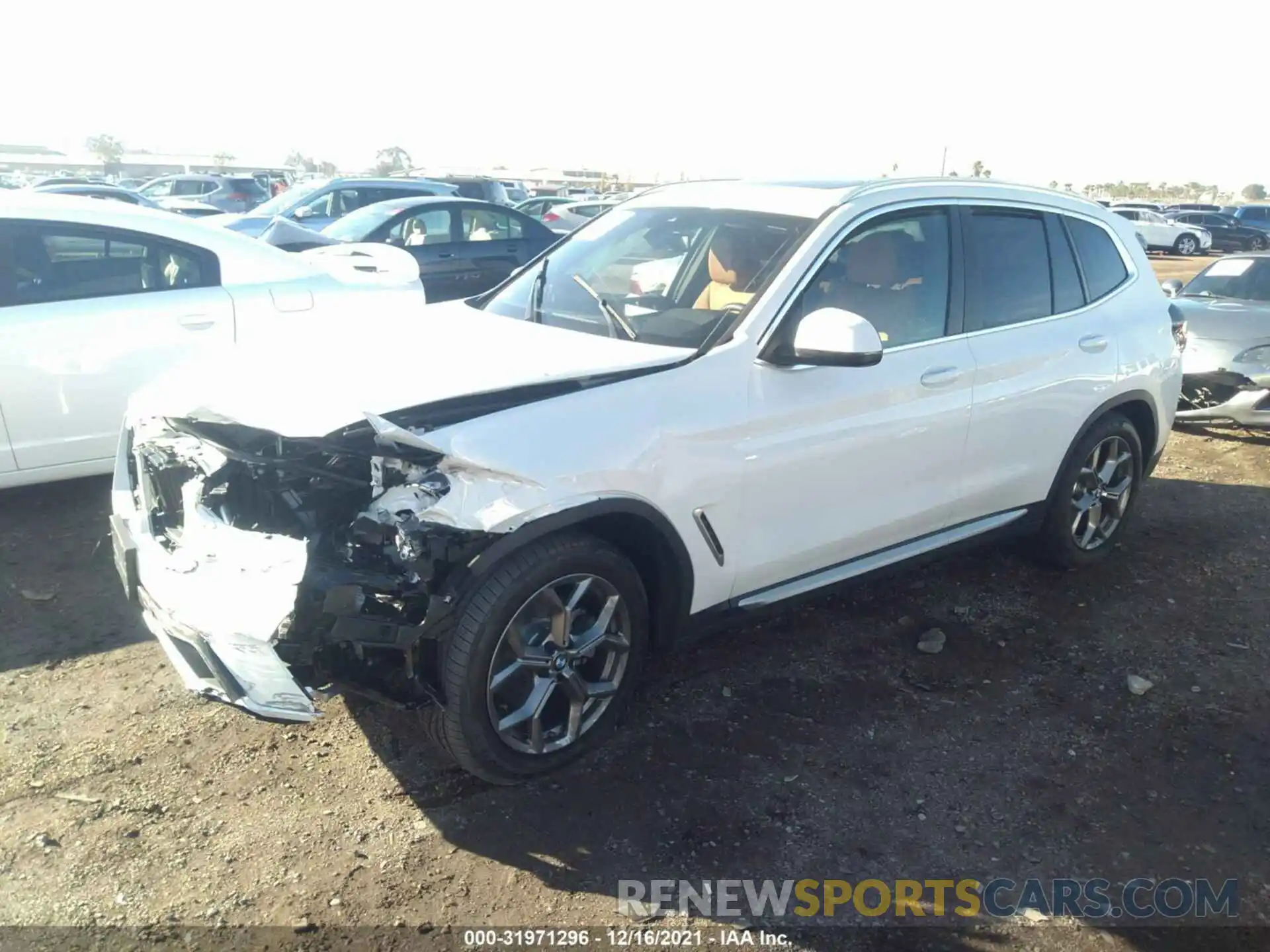 2 Photograph of a damaged car 5UX43DP06N9J60309 BMW X3 2022