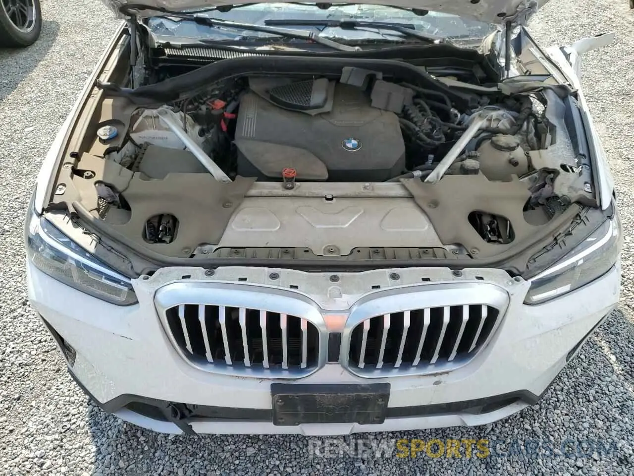 12 Photograph of a damaged car 5UX43DP08N9K66809 BMW X3 2022