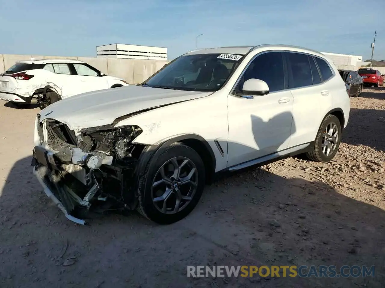 1 Photograph of a damaged car 5UX43DP09N9J15297 BMW X3 2022