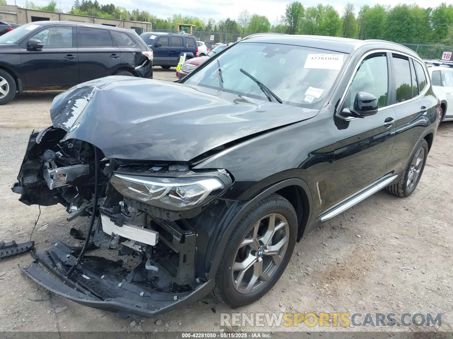 2 Photograph of a damaged car 5UX53DP00N9M80648 BMW X3 2022