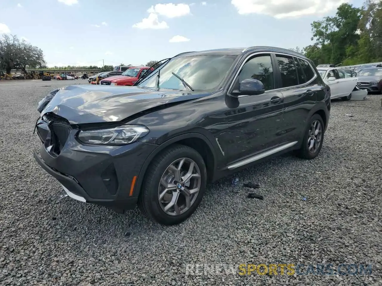 1 Photograph of a damaged car 5UX53DP02N9J36982 BMW X3 2022