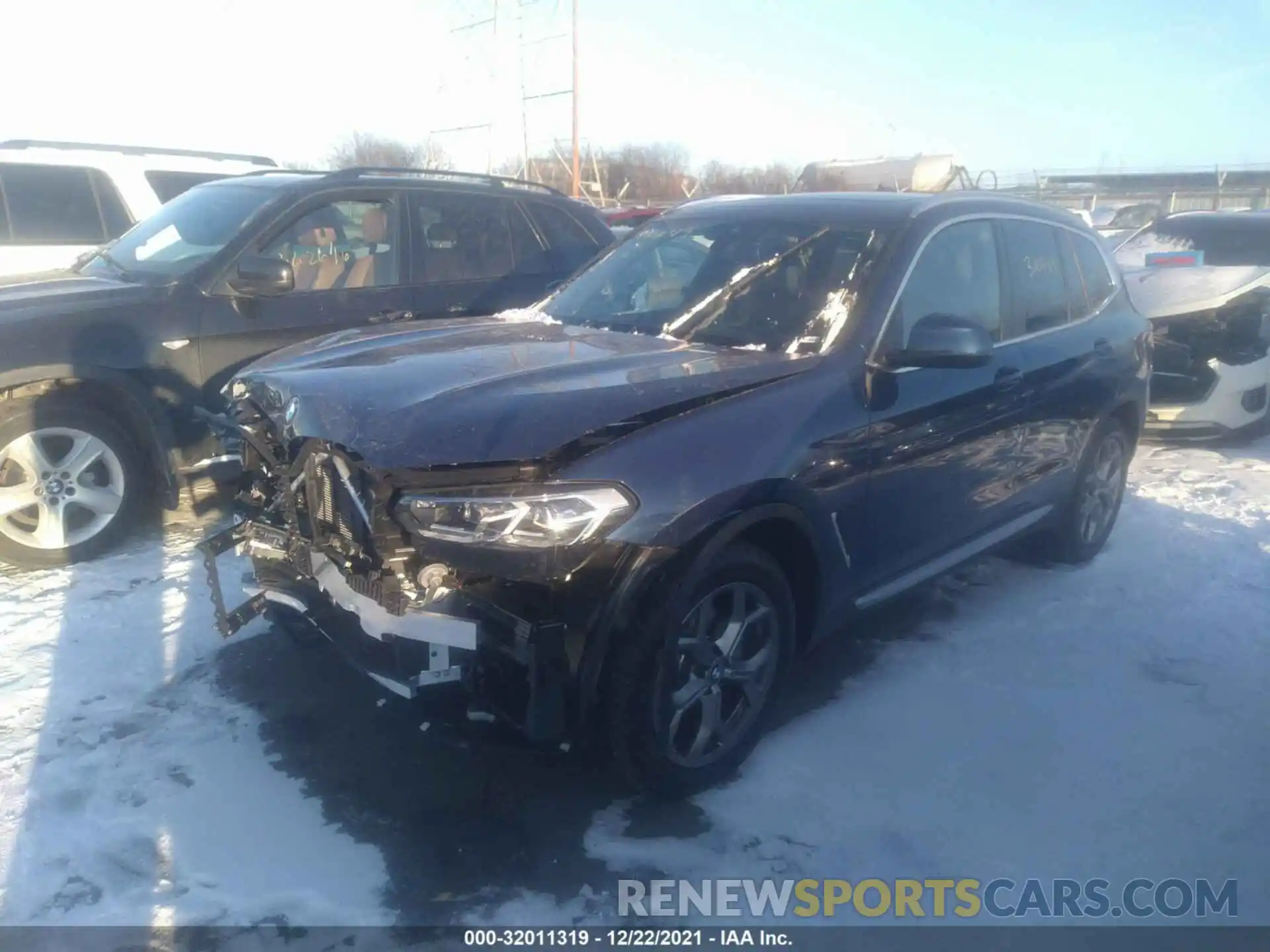 2 Photograph of a damaged car 5UX53DP05N9J89854 BMW X3 2022