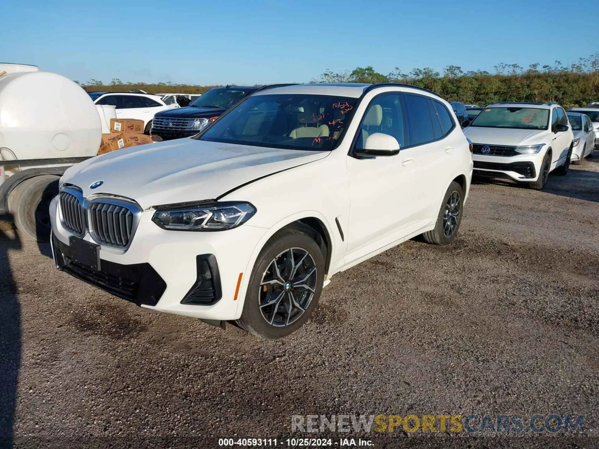 2 Photograph of a damaged car 5UX53DP05N9M66356 BMW X3 2022