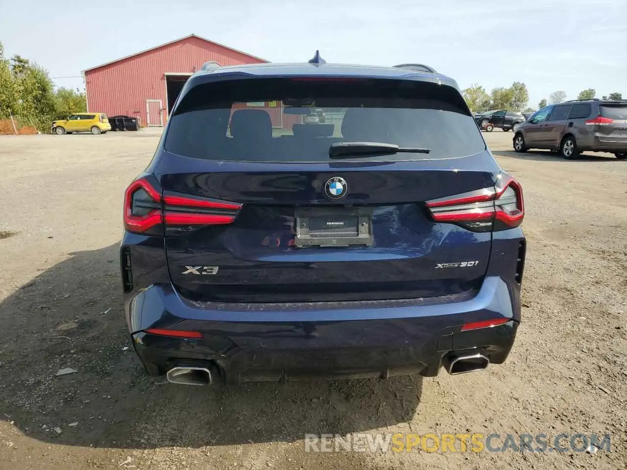 6 Photograph of a damaged car 5UX53DP06N9K17760 BMW X3 2022