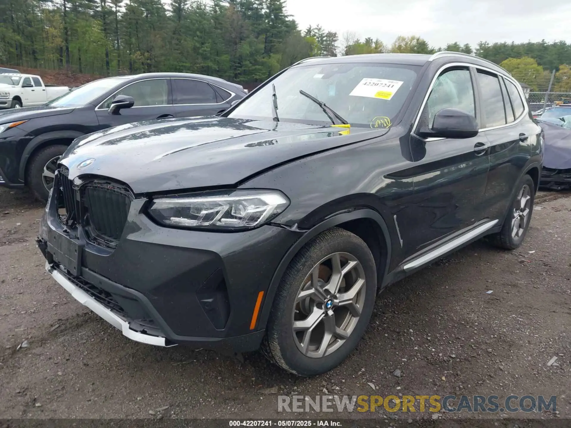 2 Photograph of a damaged car 5UX53DP07N9J81478 BMW X3 2022