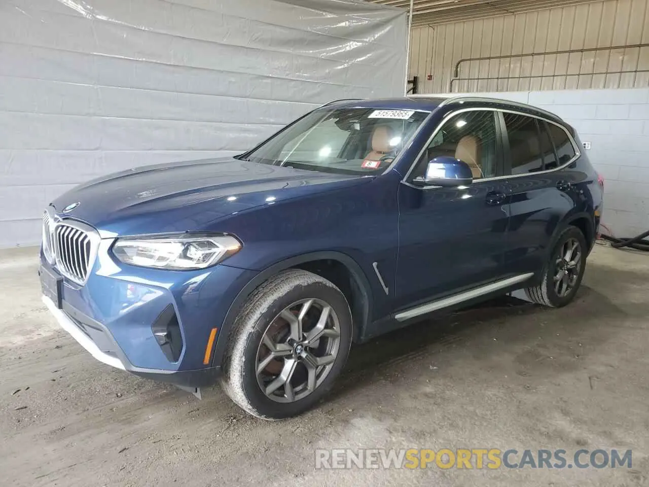 1 Photograph of a damaged car 5UX53DP08N9K59153 BMW X3 2022
