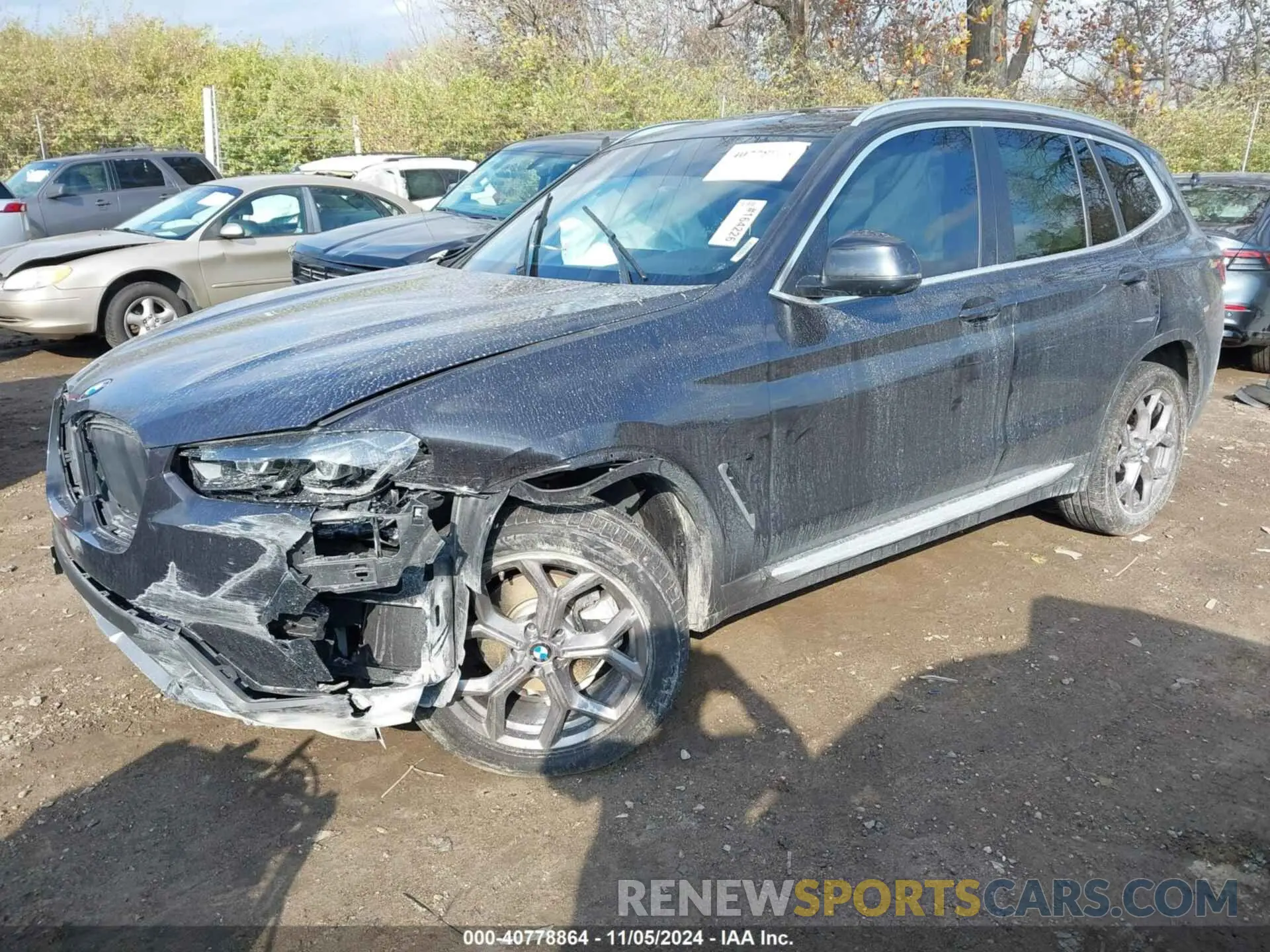 2 Photograph of a damaged car 5UX53DP09N9K53992 BMW X3 2022