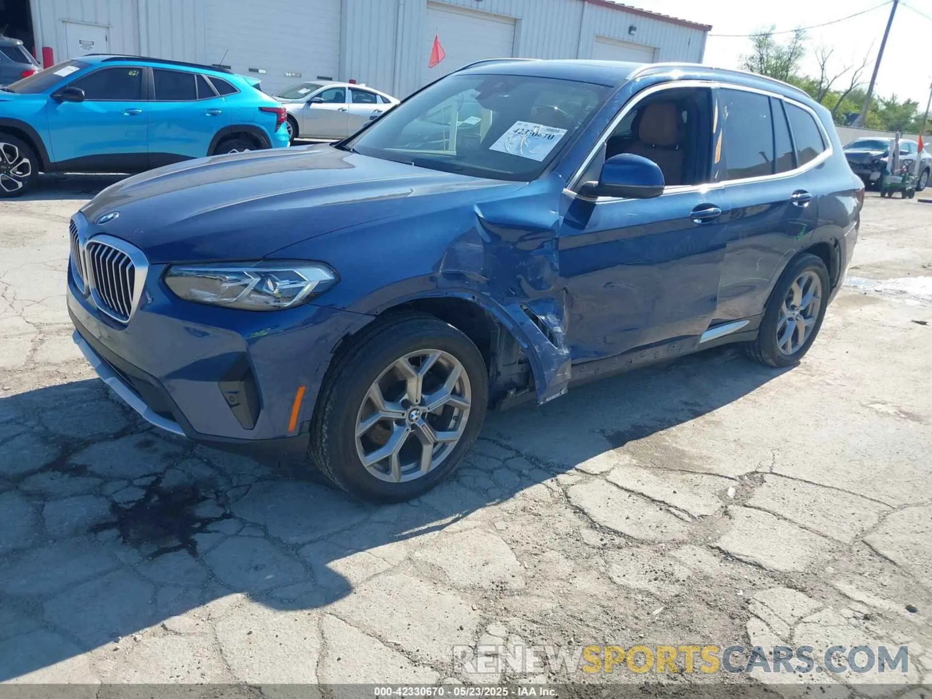 2 Photograph of a damaged car 5UX53DP0XN9J54310 BMW X3 2022