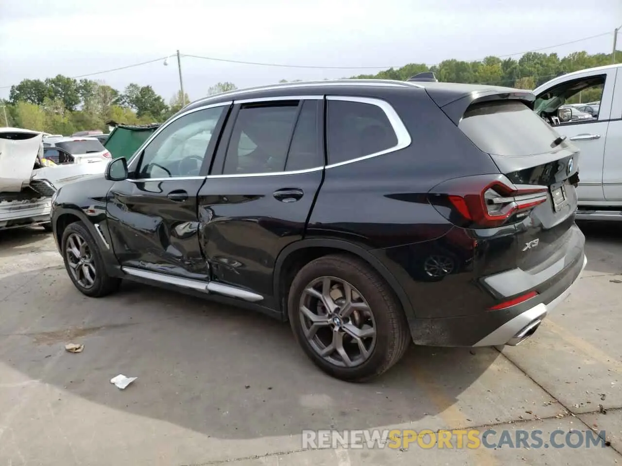 2 Photograph of a damaged car WBX47DP02NN155513 BMW X3 2022