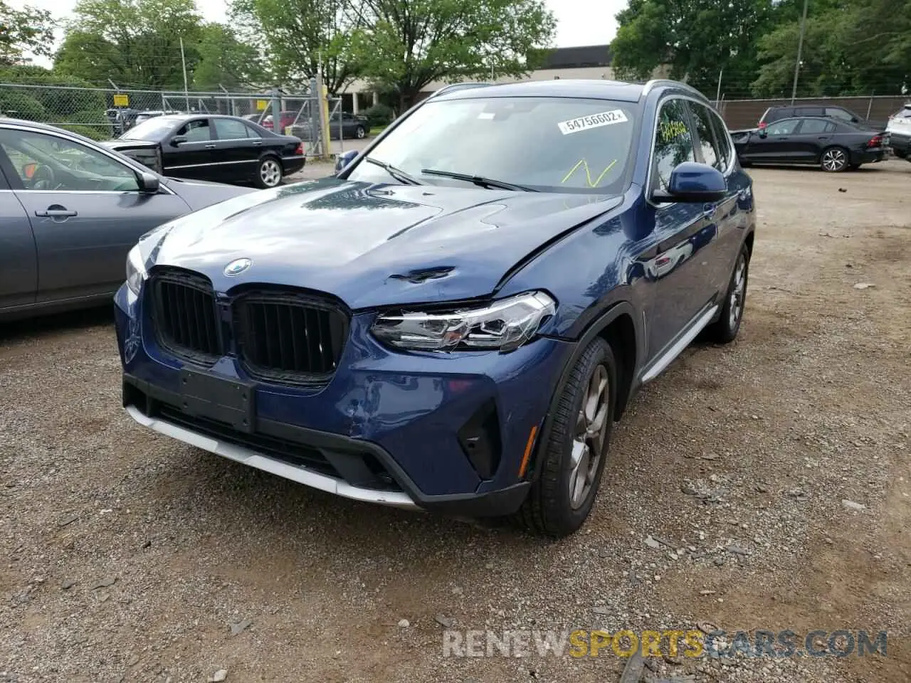 2 Photograph of a damaged car WBX57DP00NN145230 BMW X3 2022
