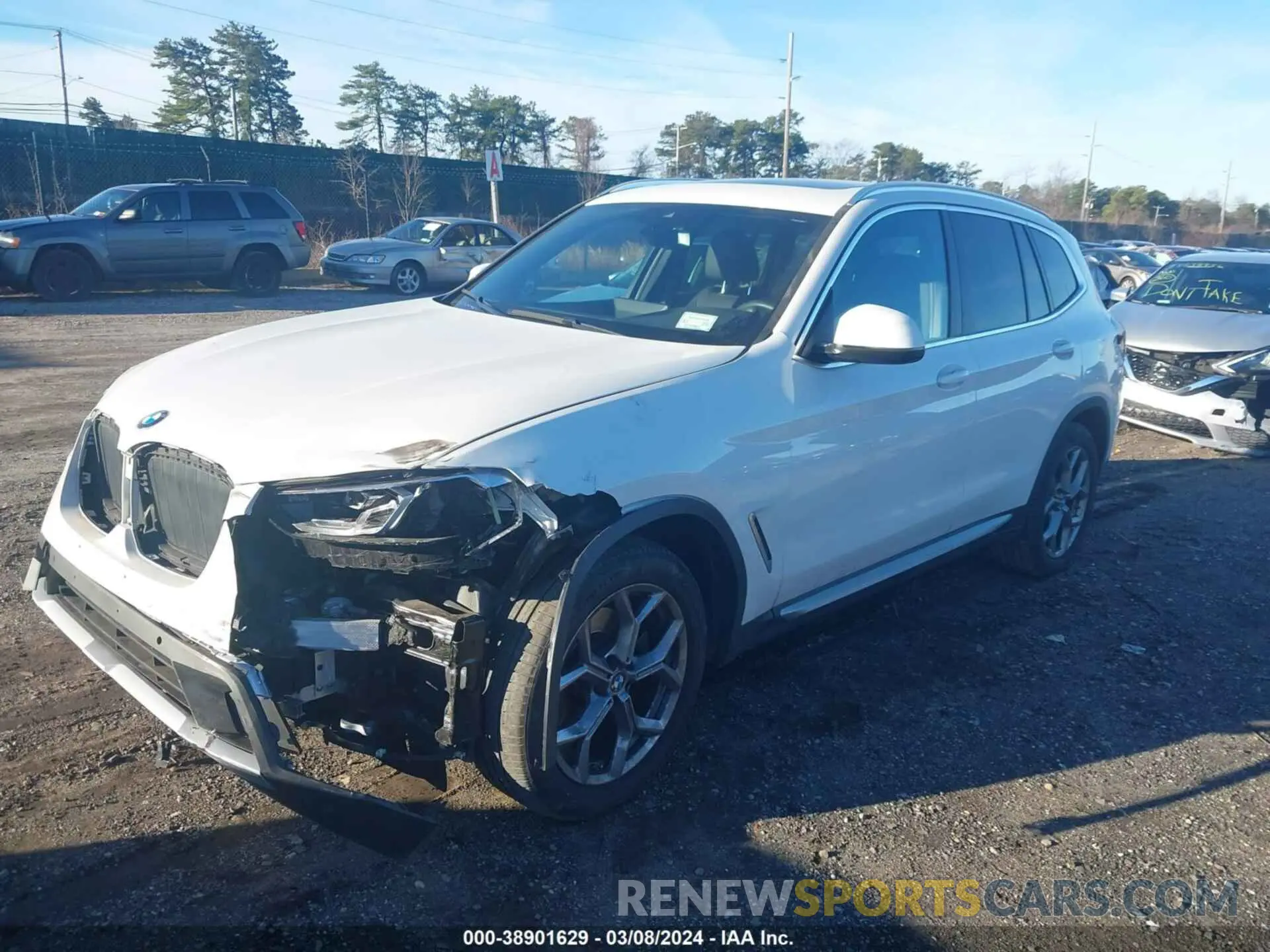 2 Photograph of a damaged car WBX57DP01NN179807 BMW X3 2022