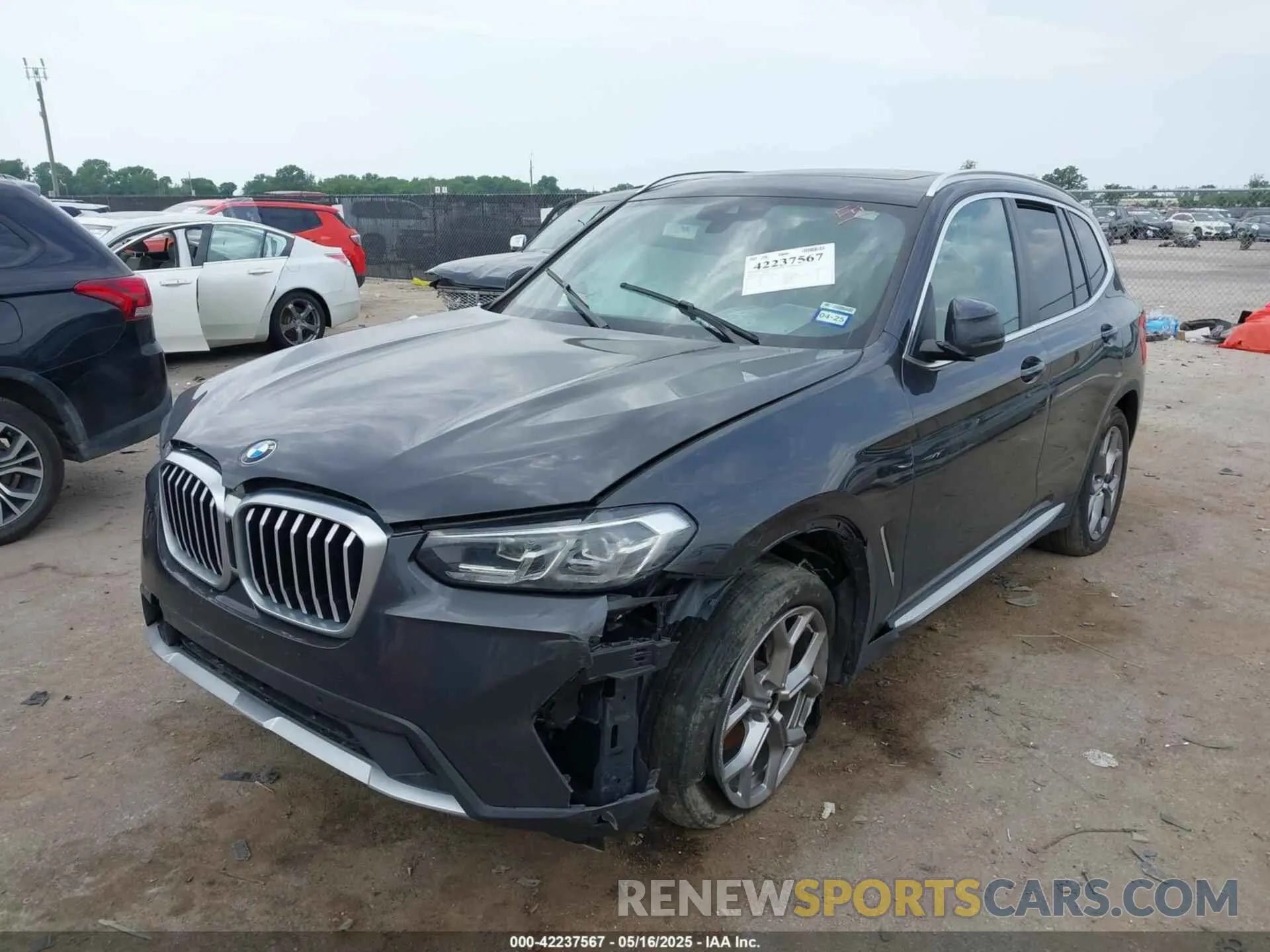 2 Photograph of a damaged car WBX57DP02NN178228 BMW X3 2022