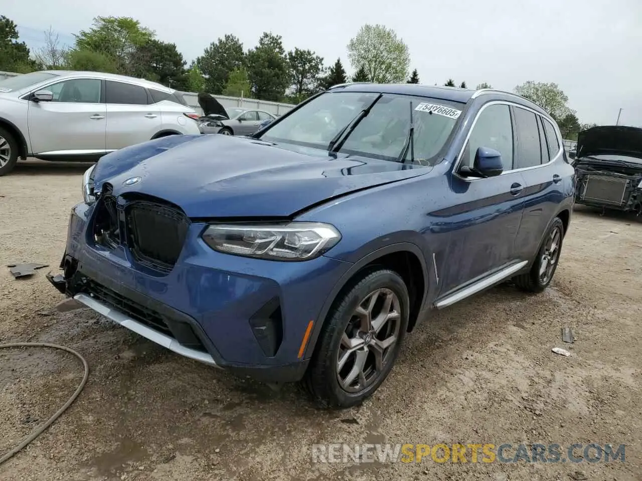 1 Photograph of a damaged car WBX57DP09NN160731 BMW X3 2022