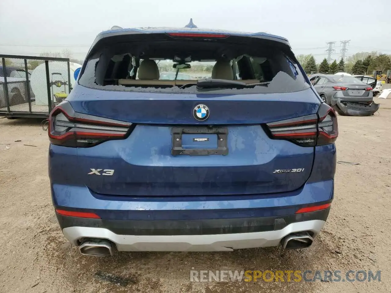 6 Photograph of a damaged car WBX57DP09NN160731 BMW X3 2022