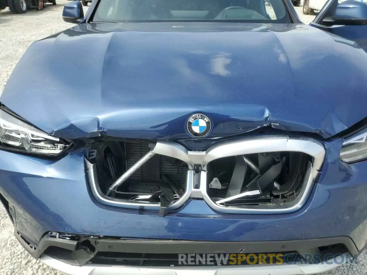 12 Photograph of a damaged car 5UX43DP07P9S19242 BMW X3 2023