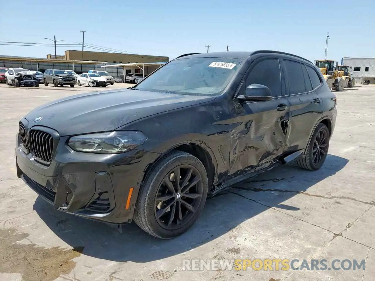 1 Photograph of a damaged car 5UX43DP09P9P80641 BMW X3 2023