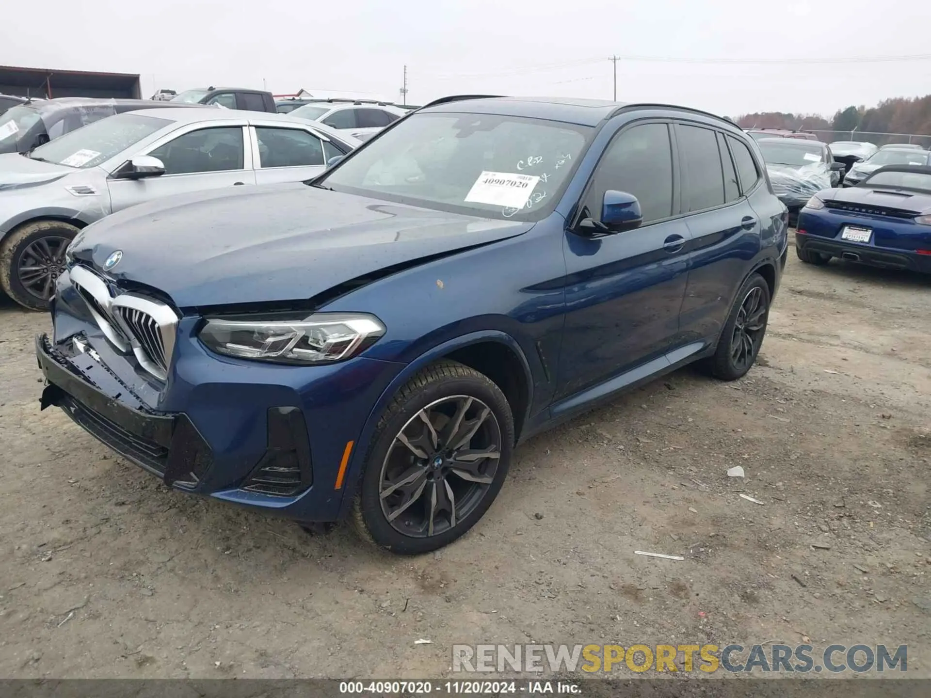 2 Photograph of a damaged car 5UX53DP02P9P18230 BMW X3 2023