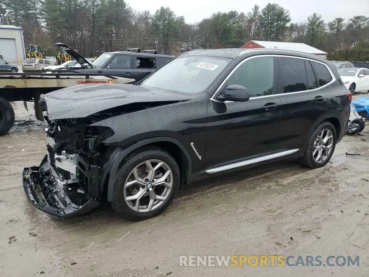 1 Photograph of a damaged car 5UX53DP04P9P42500 BMW X3 2023