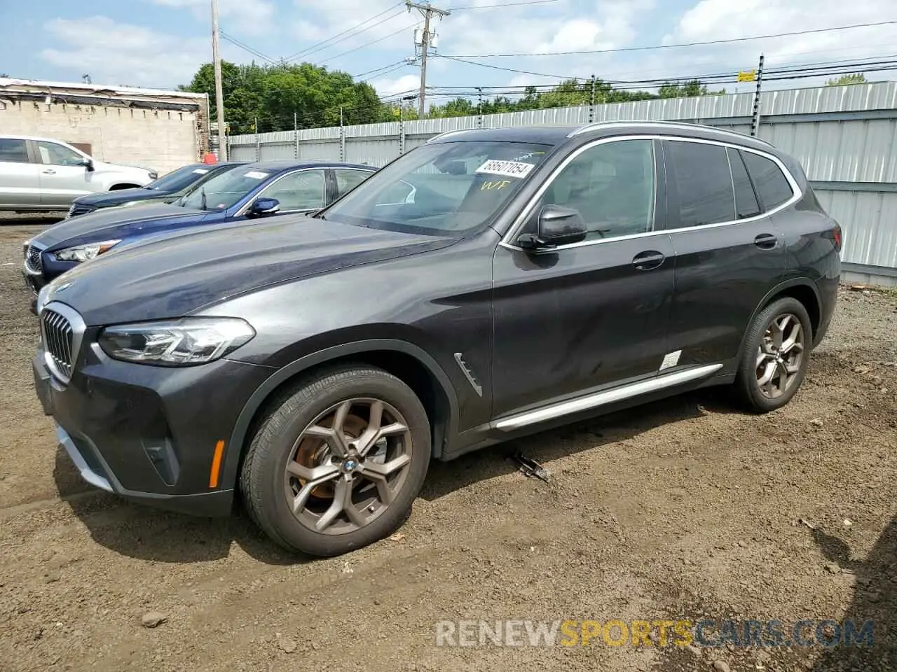 1 Photograph of a damaged car 5UX53DP08P9R13541 BMW X3 2023