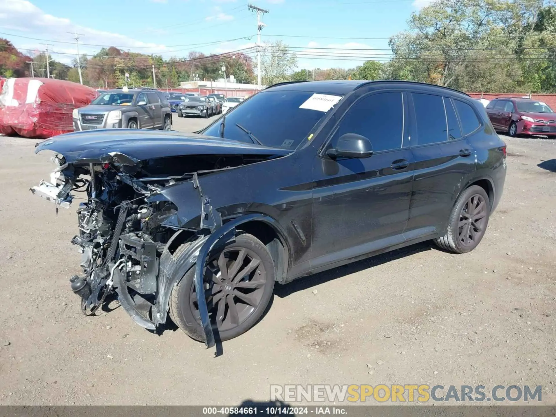 2 Photograph of a damaged car 5UX53DP08P9S71872 BMW X3 2023