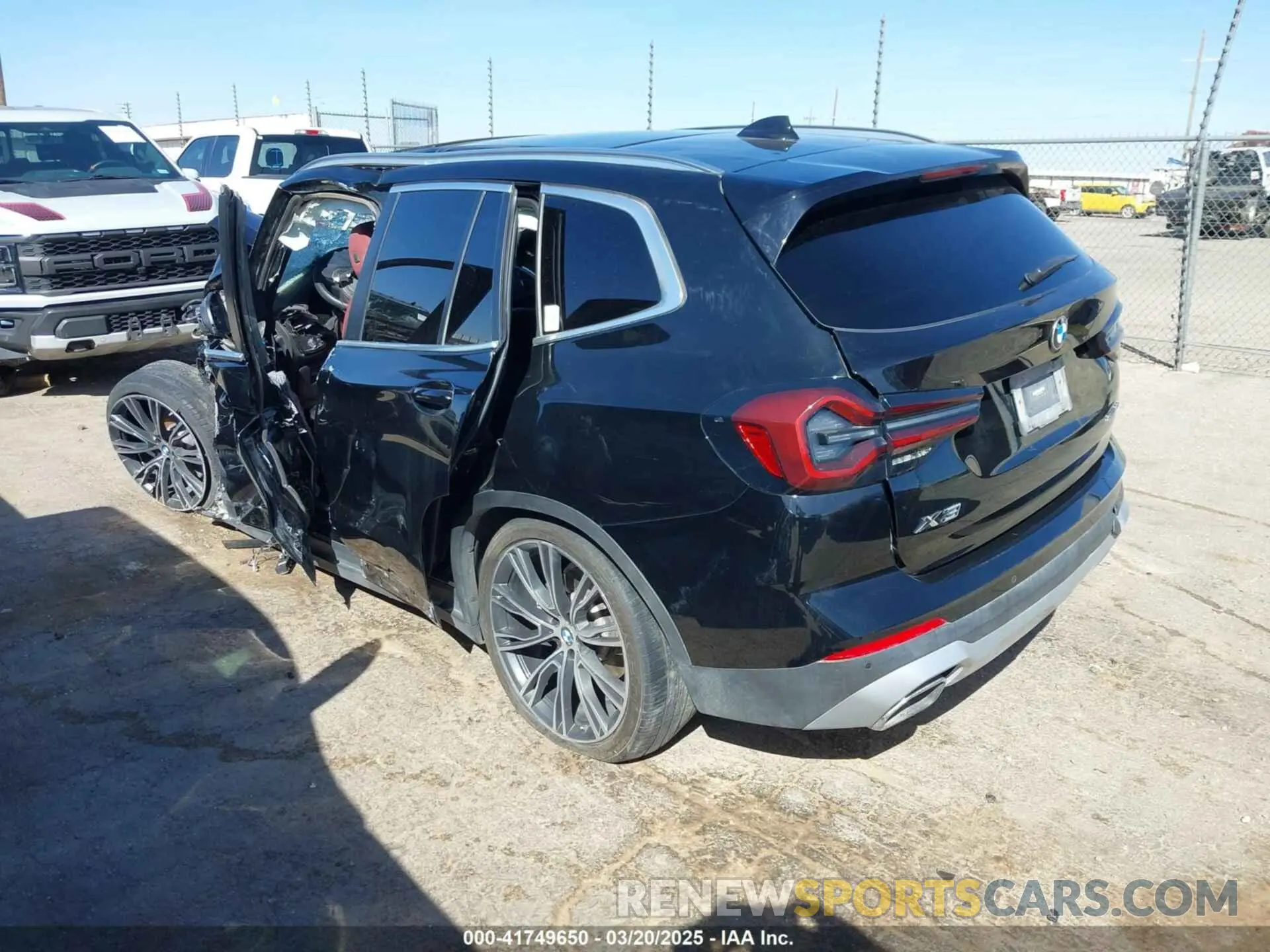 2 Photograph of a damaged car WBX47DP03PN194744 BMW X3 2023