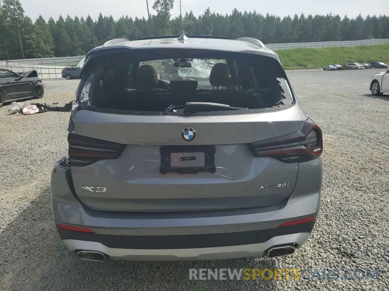 6 Photograph of a damaged car WBX57DP09PN244339 BMW X3 2023