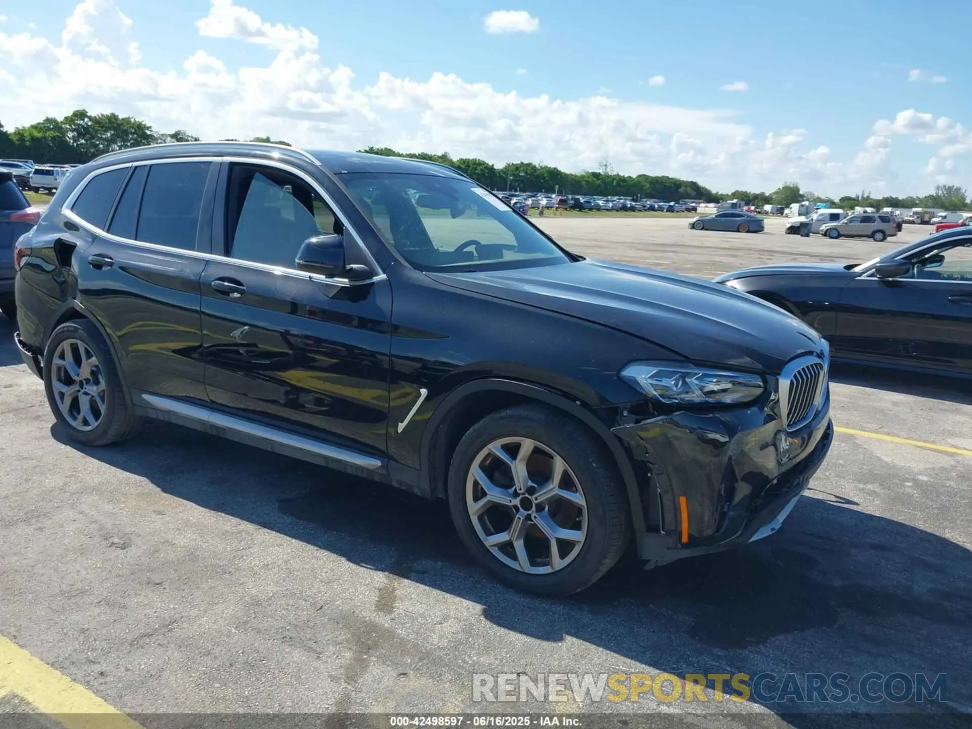 1 Photograph of a damaged car 5UX43DP00R9V04173 BMW X3 2024