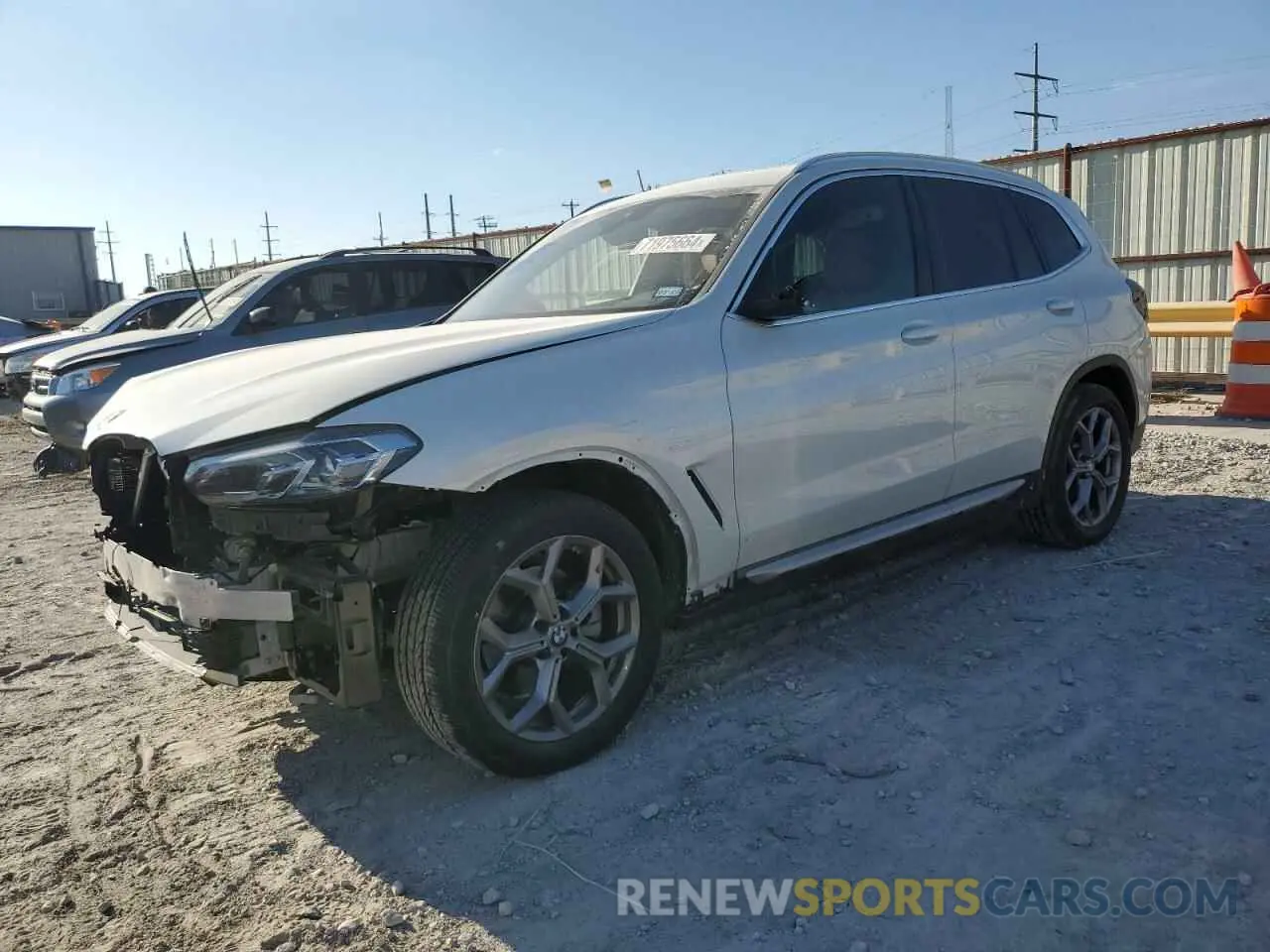 1 Photograph of a damaged car 5UX43DP04R9T76178 BMW X3 2024