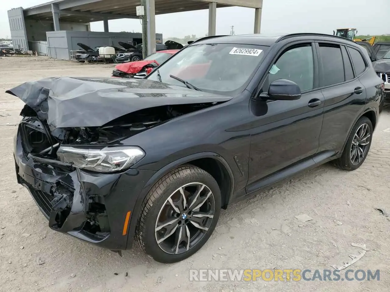 1 Photograph of a damaged car 5UX43DP05R9W74853 BMW X3 2024