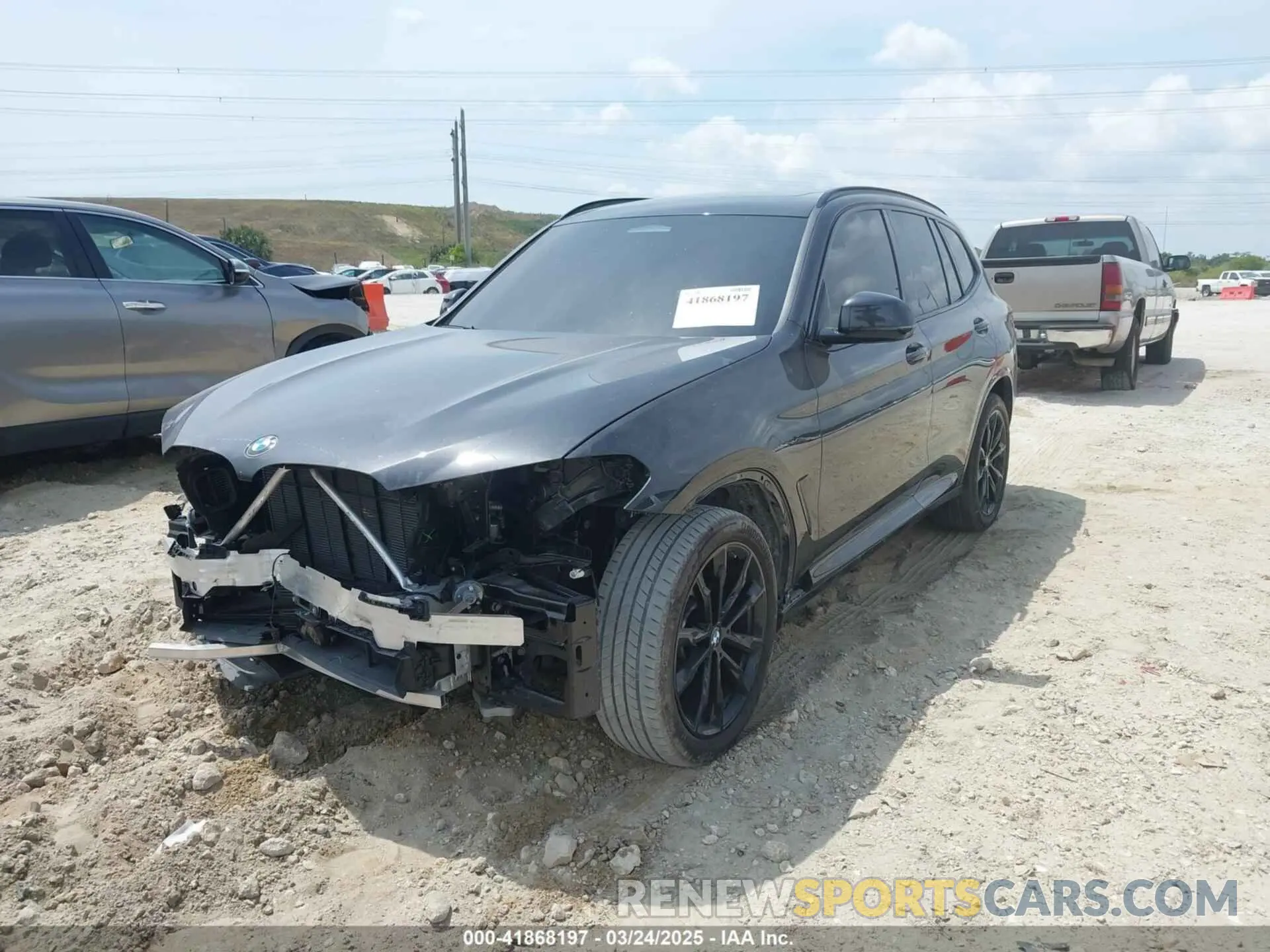 2 Photograph of a damaged car 5UX43DP05R9X46814 BMW X3 2024