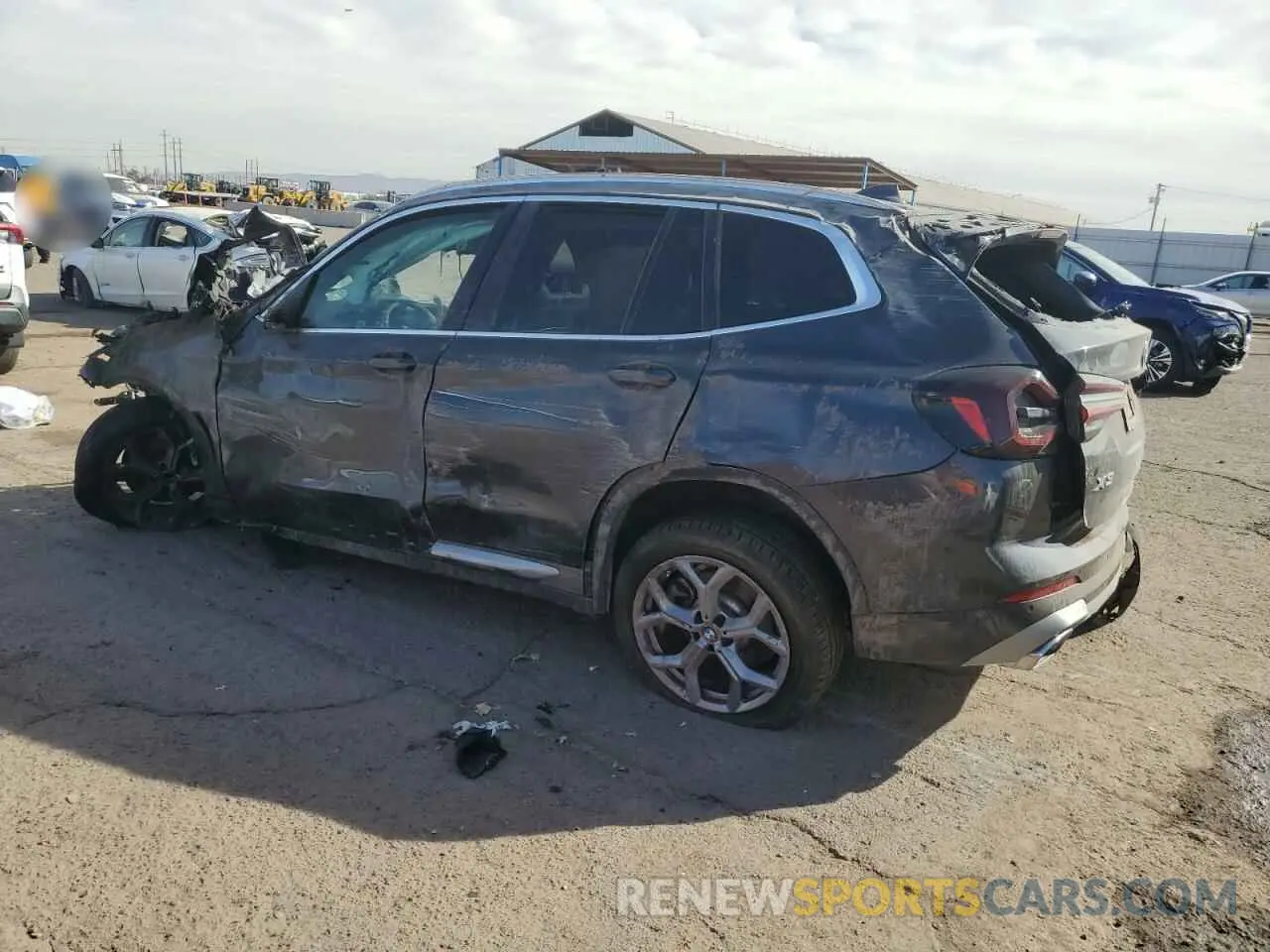 2 Photograph of a damaged car 5UX43DP07R9V35274 BMW X3 2024