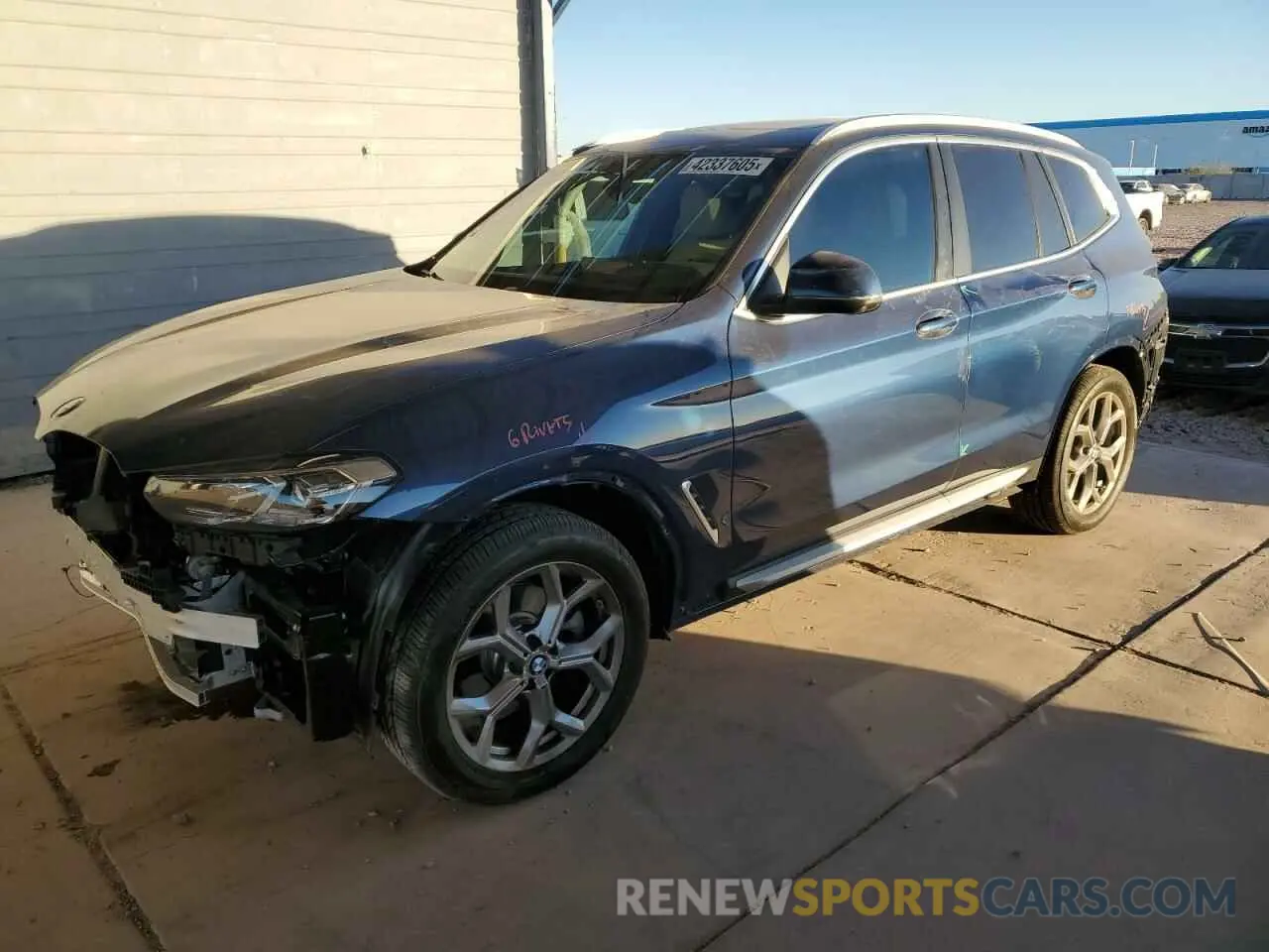 1 Photograph of a damaged car 5UX43DP0XR9U65544 BMW X3 2024