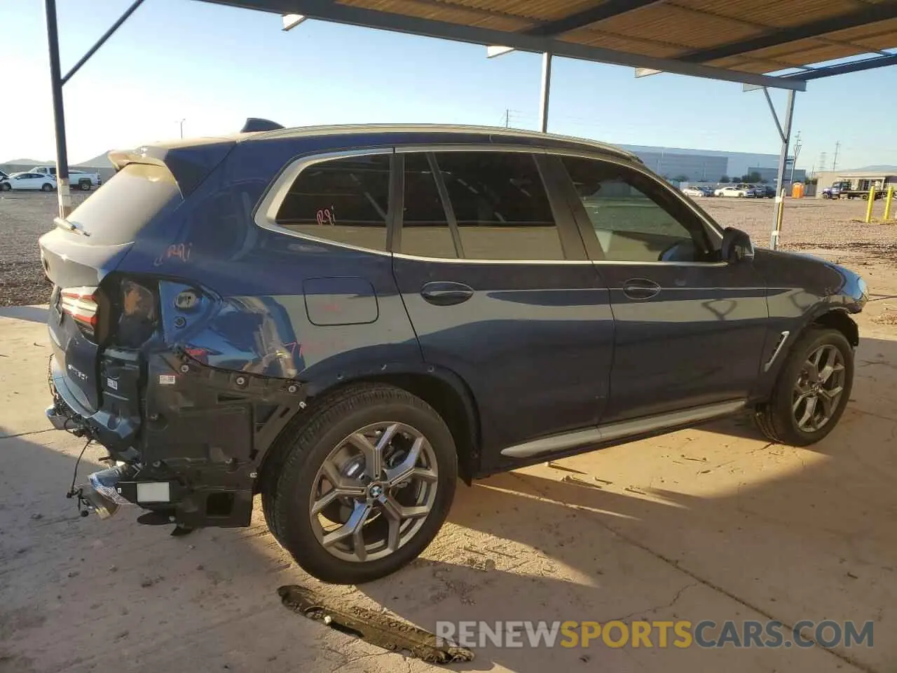 3 Photograph of a damaged car 5UX43DP0XR9U65544 BMW X3 2024