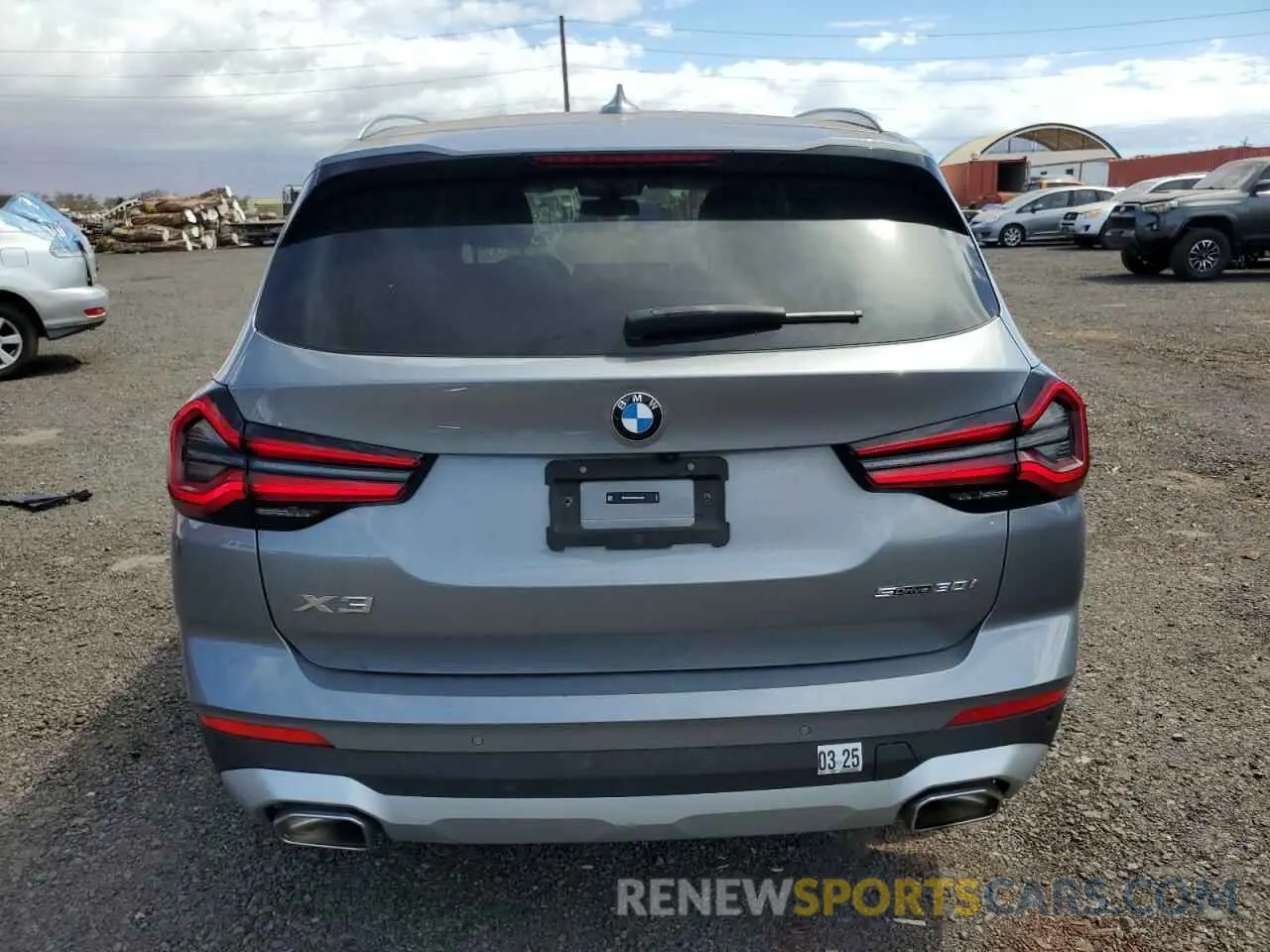 6 Photograph of a damaged car 5UX43DP0XR9V35284 BMW X3 2024