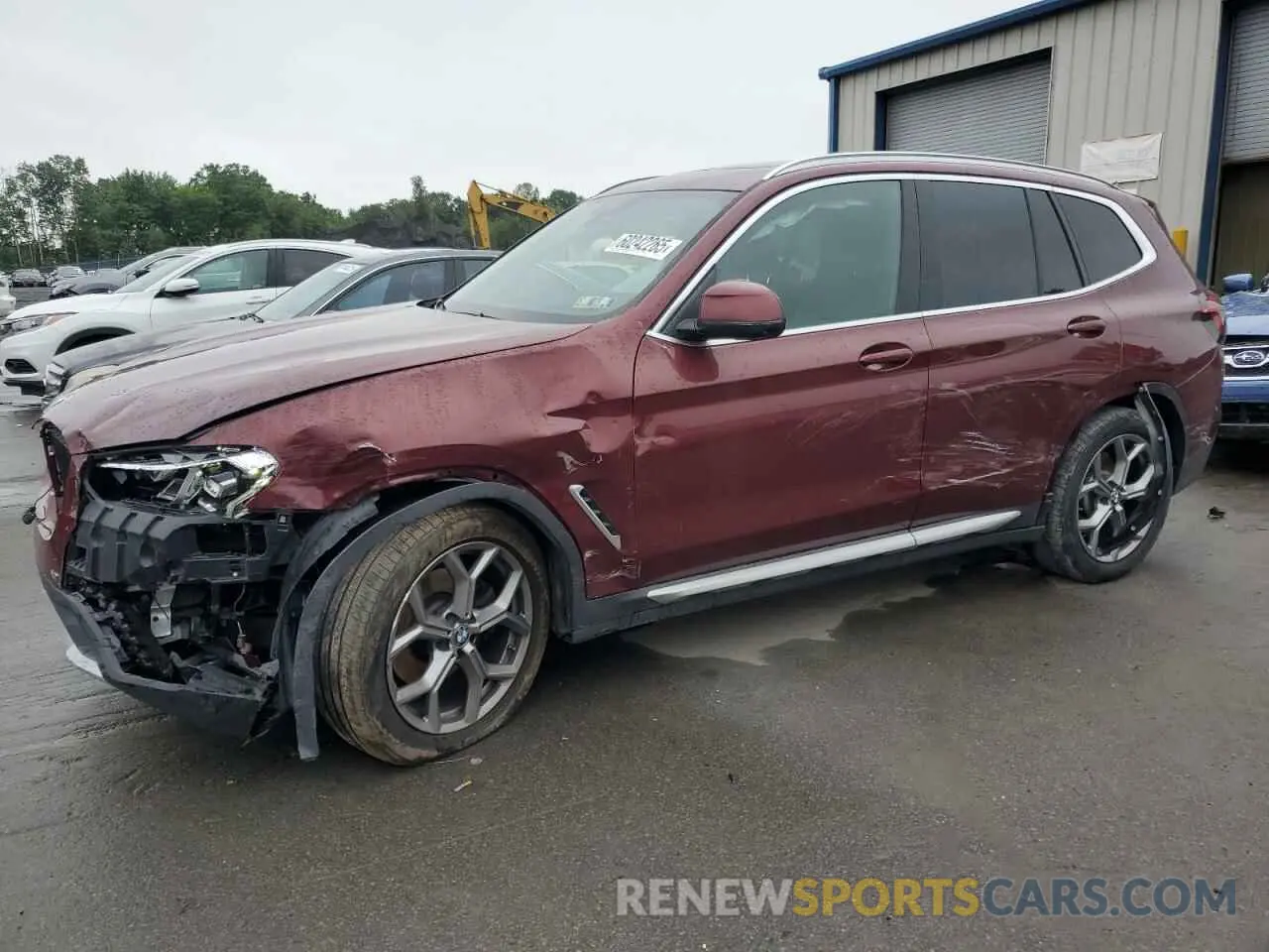 1 Photograph of a damaged car 5UX53DP02R9U35975 BMW X3 2024