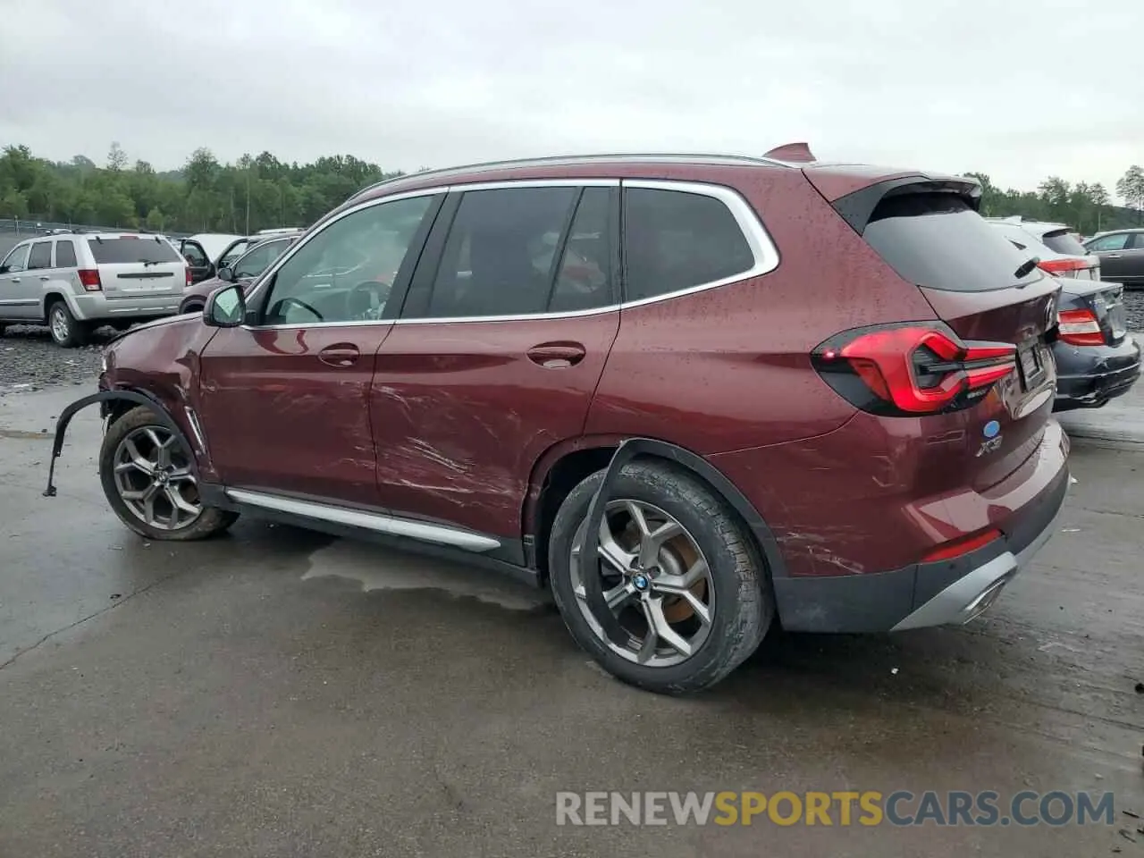 2 Photograph of a damaged car 5UX53DP02R9U35975 BMW X3 2024