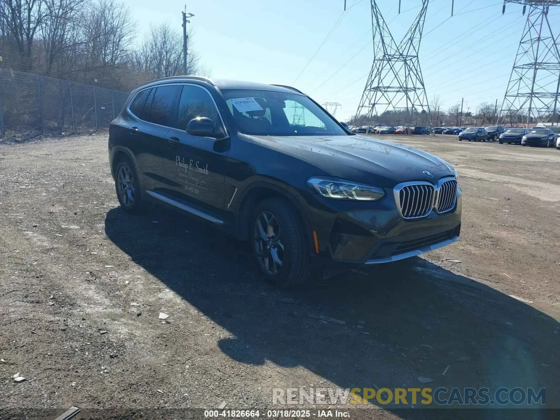 1 Photograph of a damaged car 5UX53DP03R9X02816 BMW X3 2024