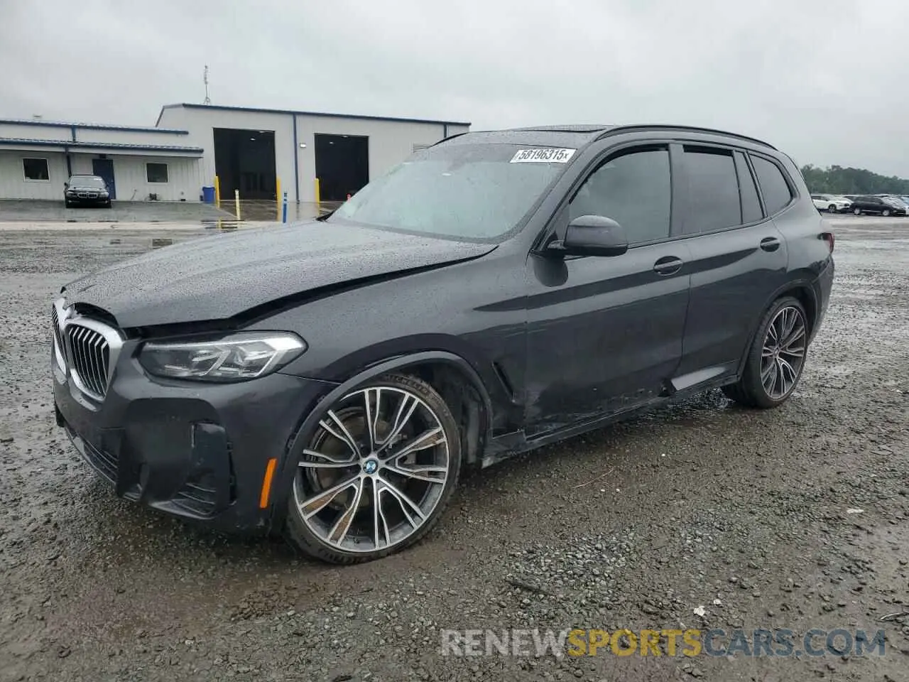 1 Photograph of a damaged car 5UX53DP04R9U49859 BMW X3 2024