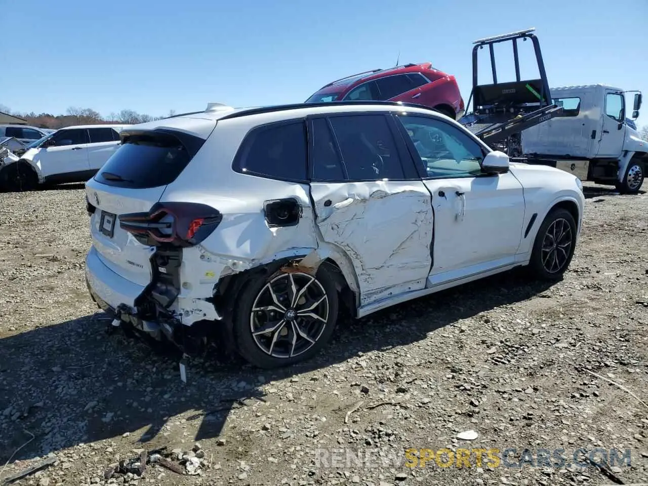 3 Photograph of a damaged car 5UX53DP04R9X38742 BMW X3 2024