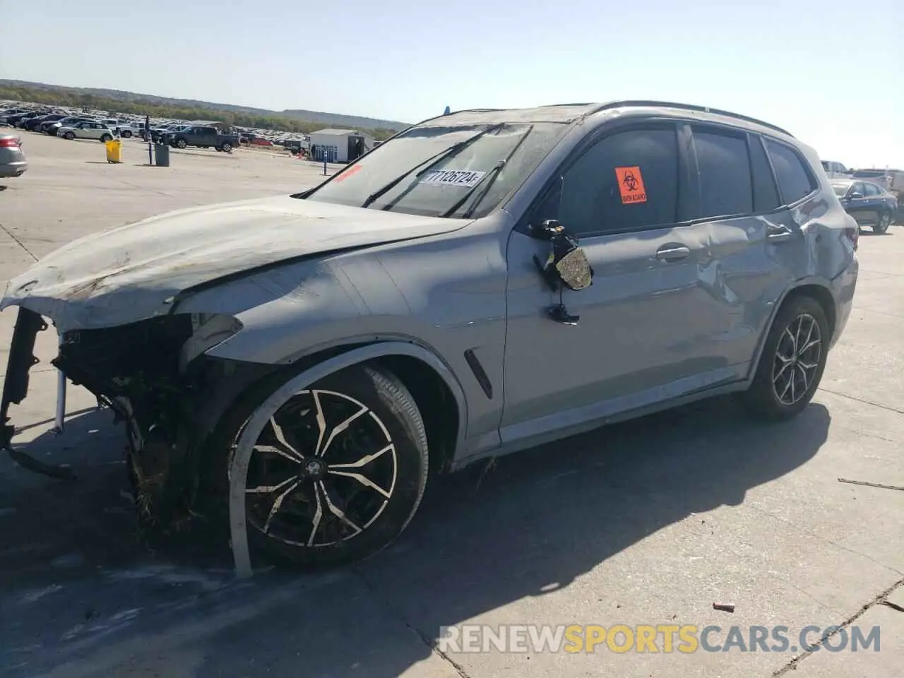 1 Photograph of a damaged car 5UX53DP05R9U07460 BMW X3 2024