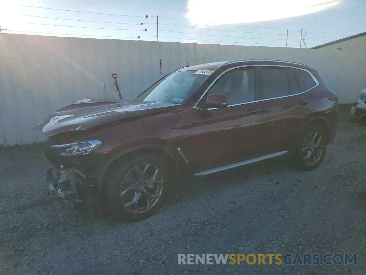 1 Photograph of a damaged car 5UX53DP06R9U32898 BMW X3 2024