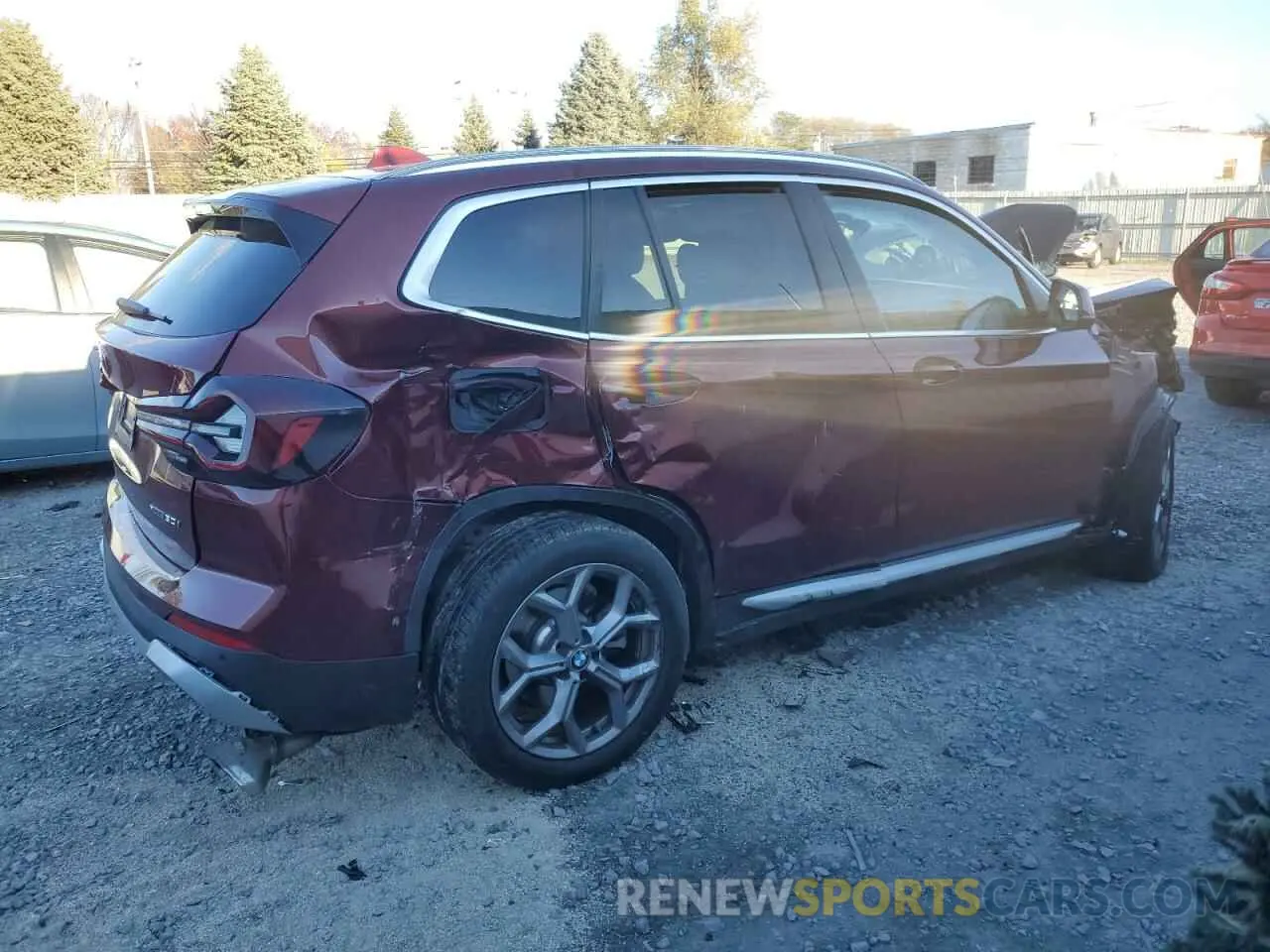 3 Photograph of a damaged car 5UX53DP06R9U32898 BMW X3 2024