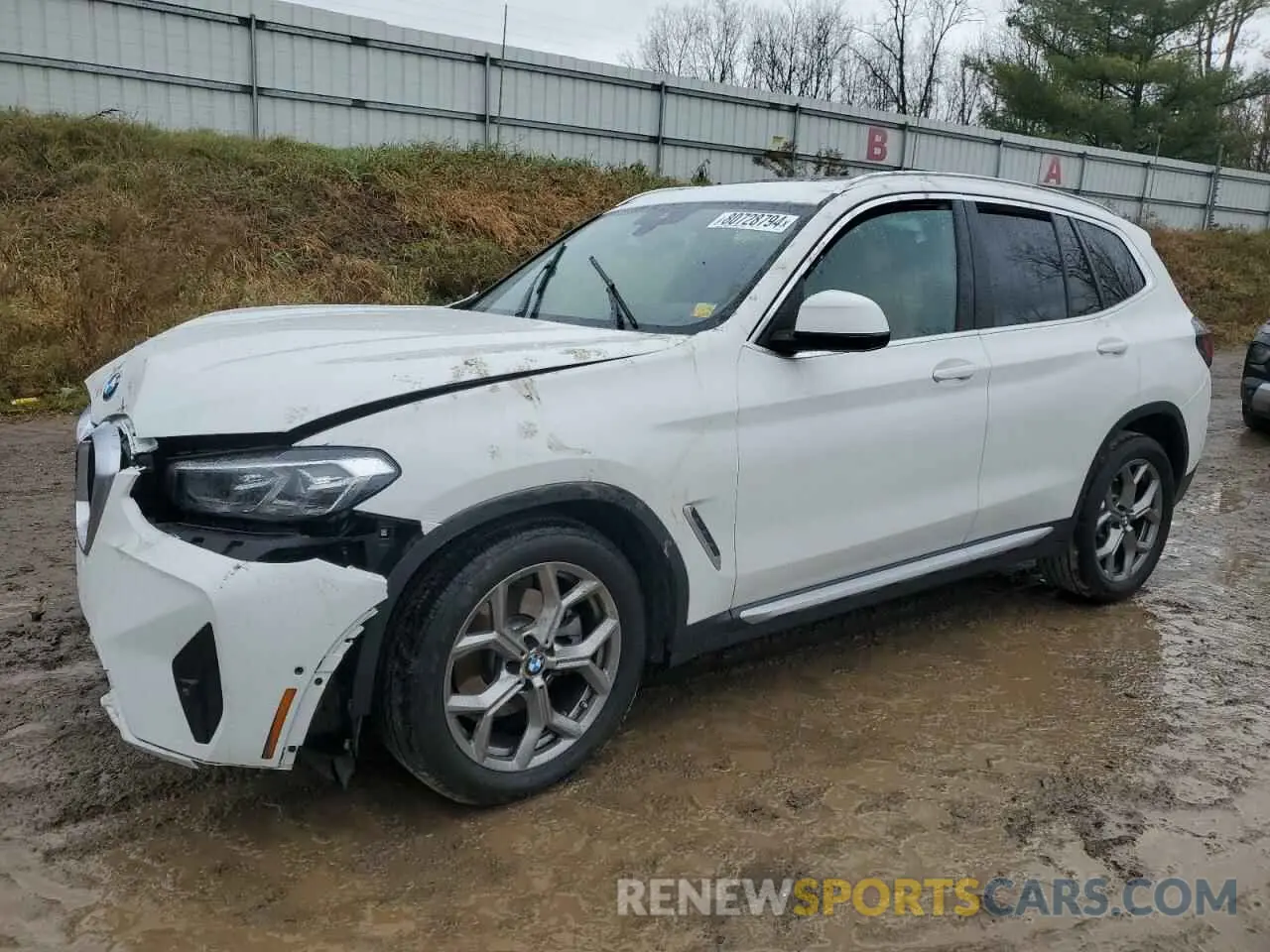 1 Photograph of a damaged car 5UX53DP06R9V49171 BMW X3 2024